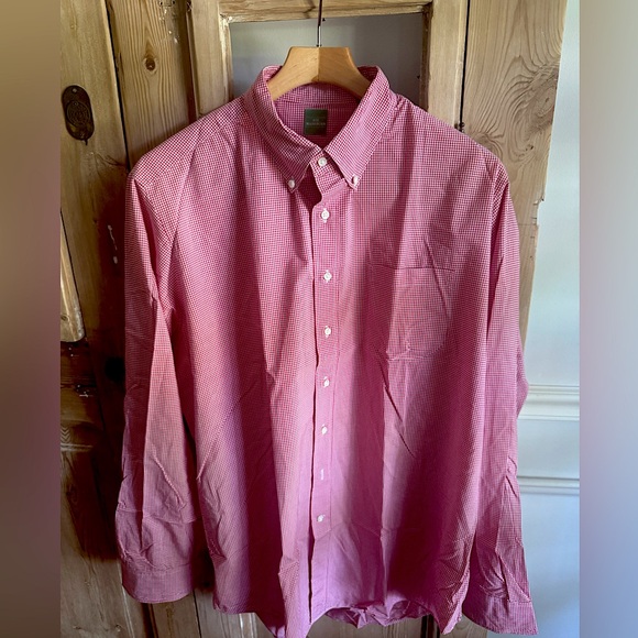 LN Sid Mashburn Button Down Red& White Check XL